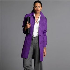 Banana Republic purple trench coat